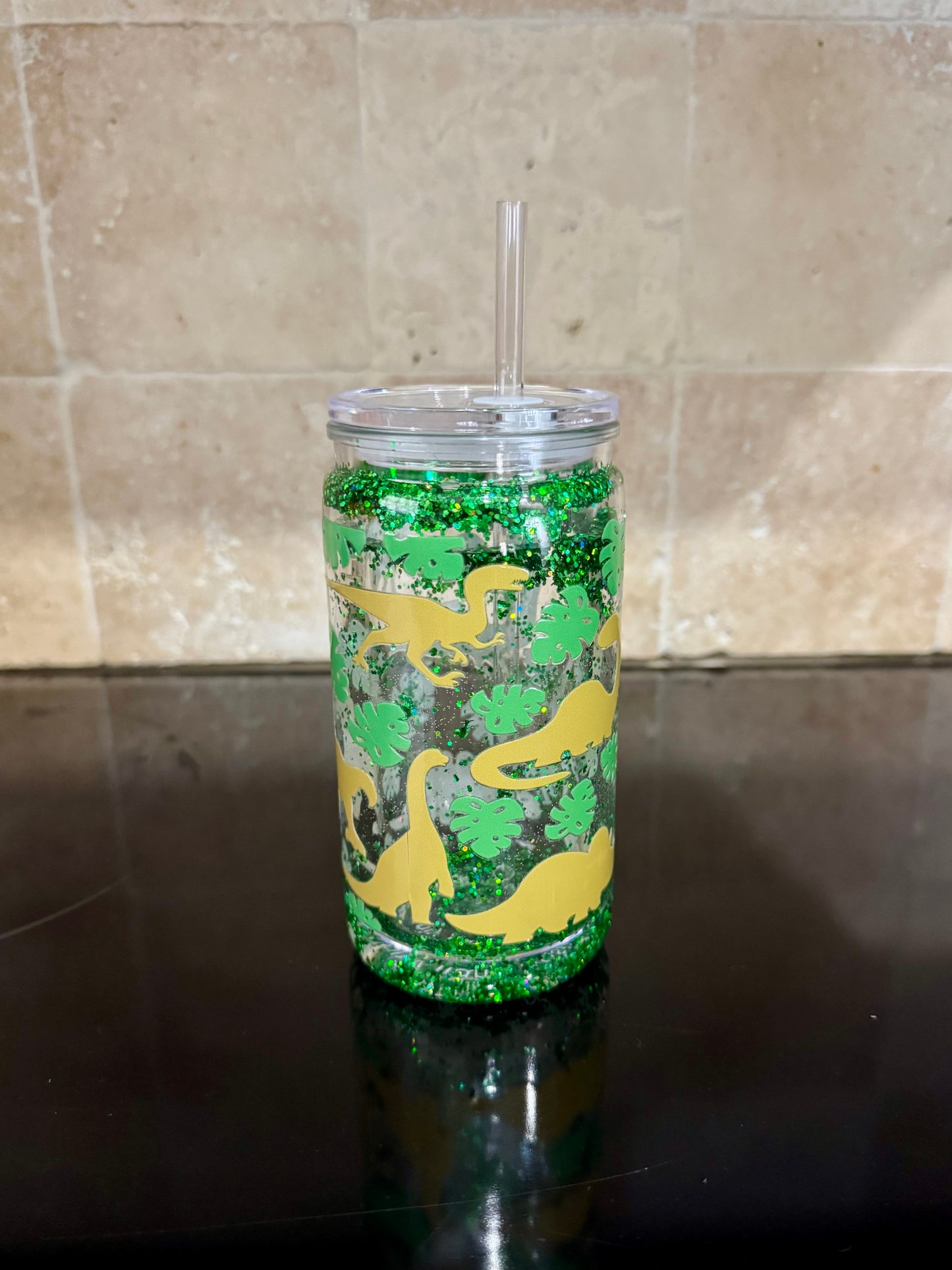 Green Dino Tumbler