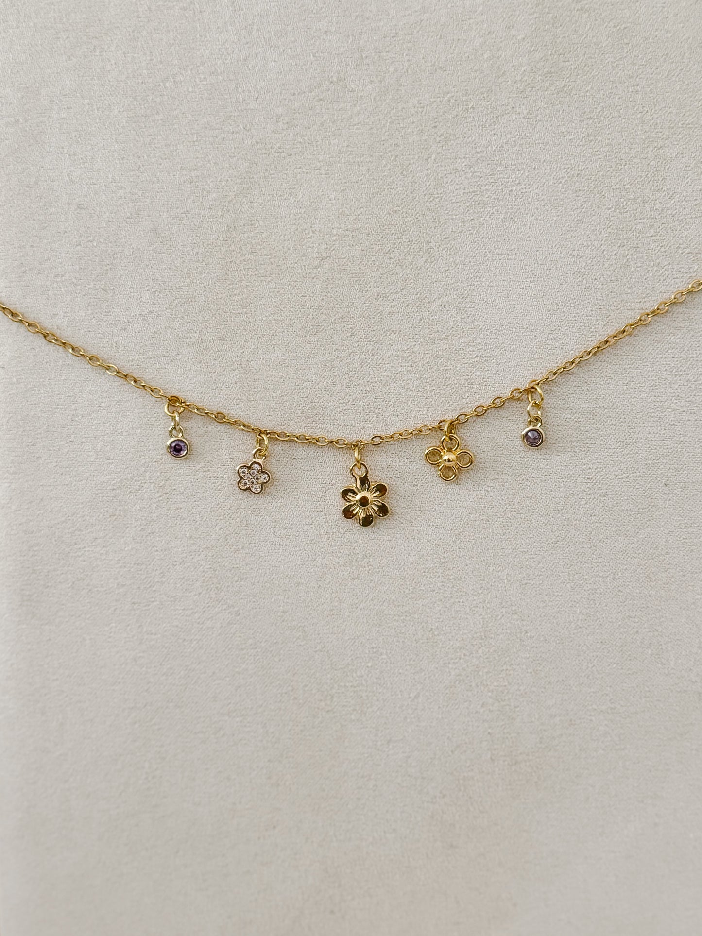 Charm Necklace - Flower