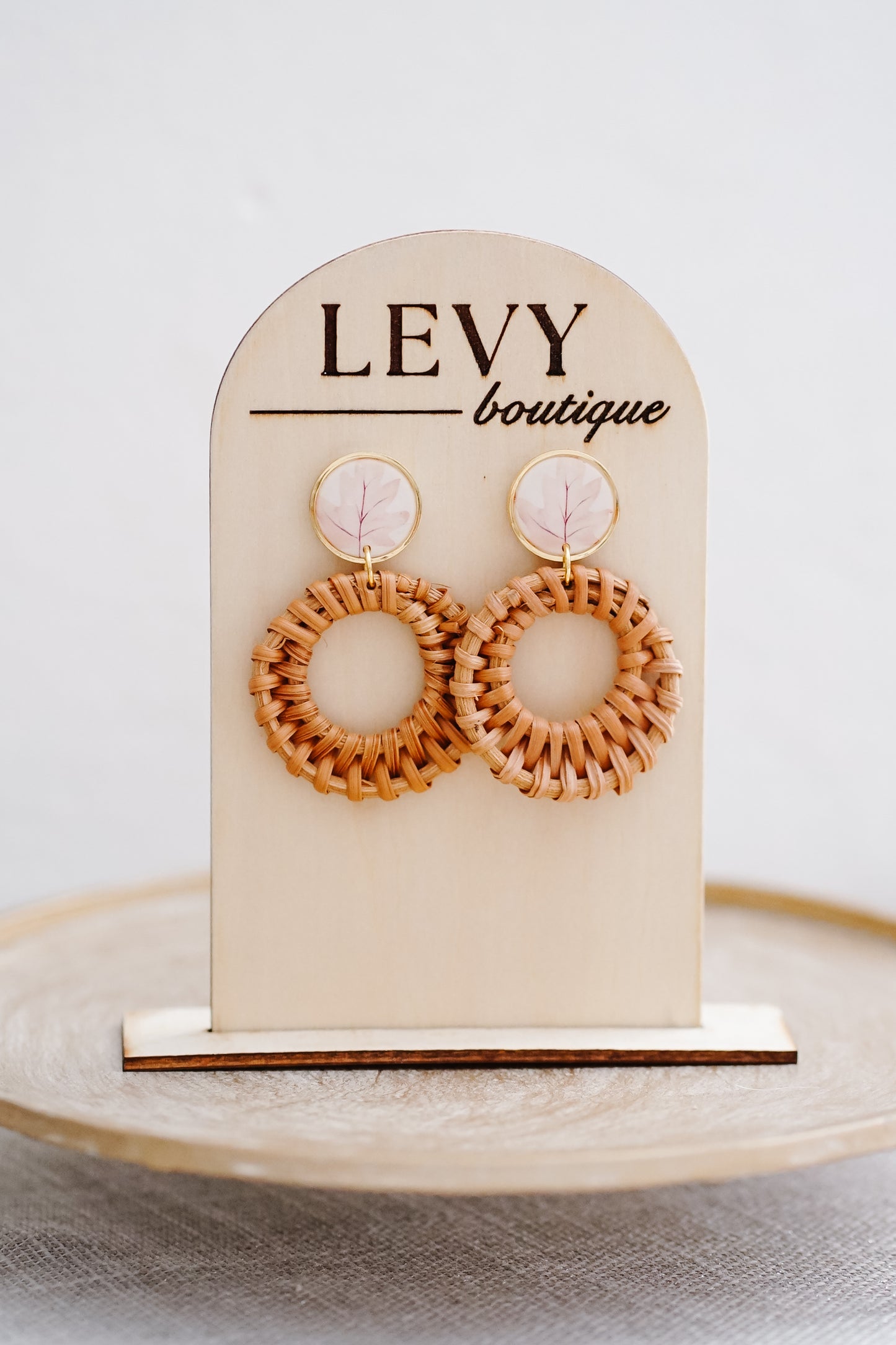 Fall Collection - Rattan Pink Leaves