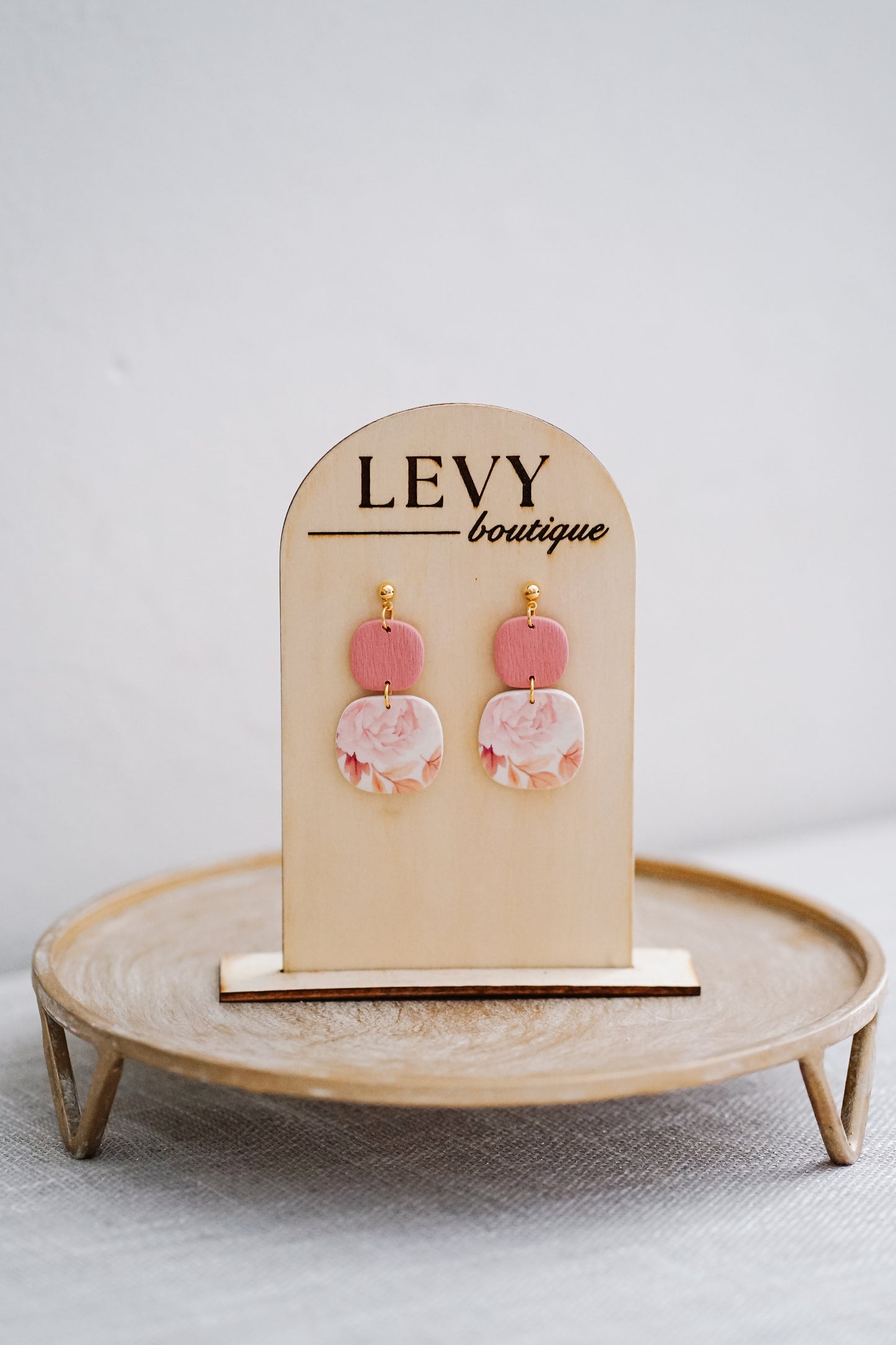 Fall Collection - Pink Floral Organic Squares