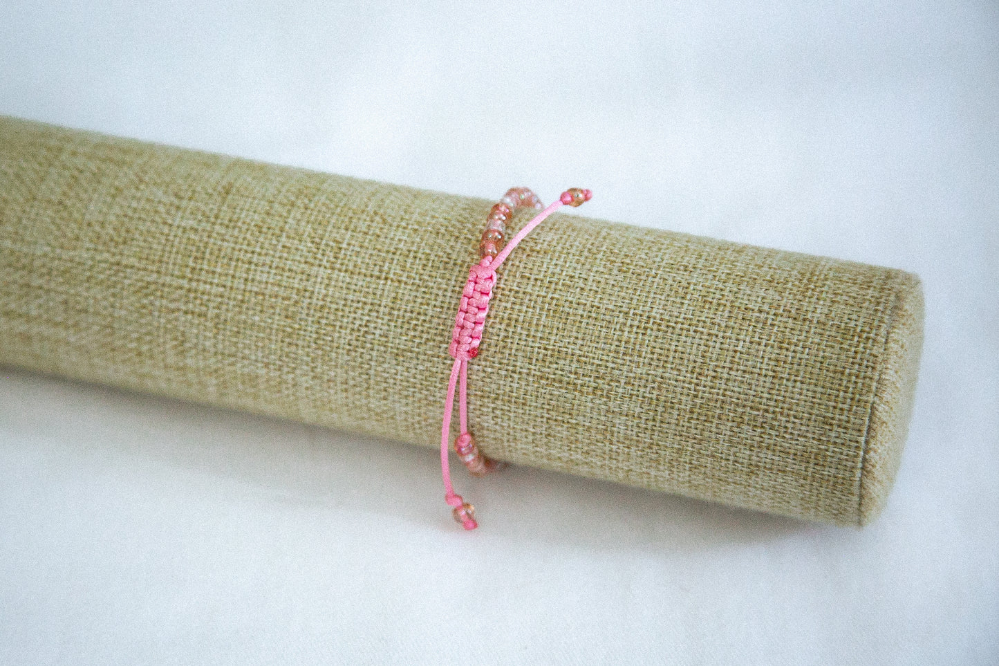 Pearl Adjustable Bracelet - Pink