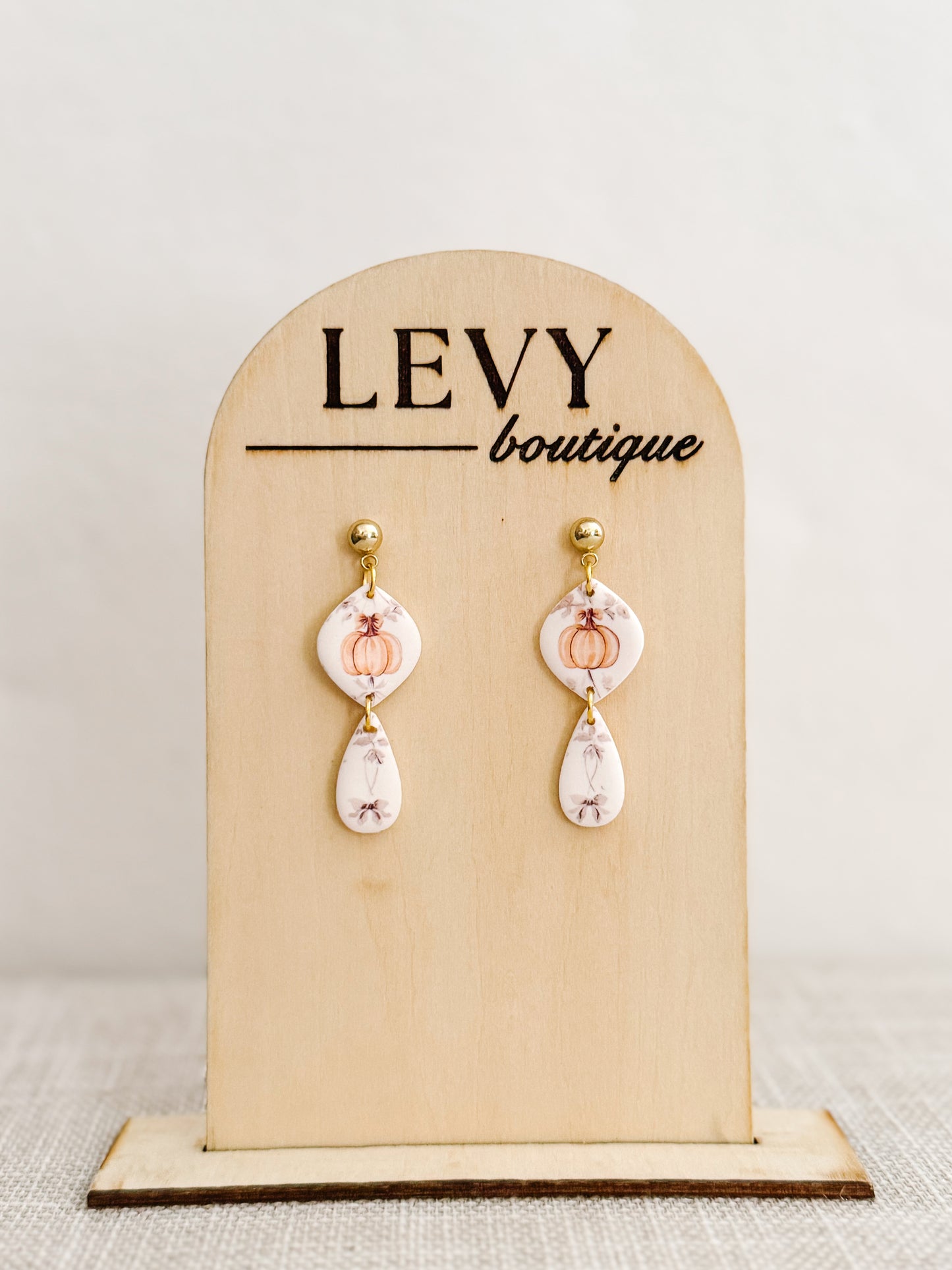 Fall Collection - Pumpkin Drop Dangle