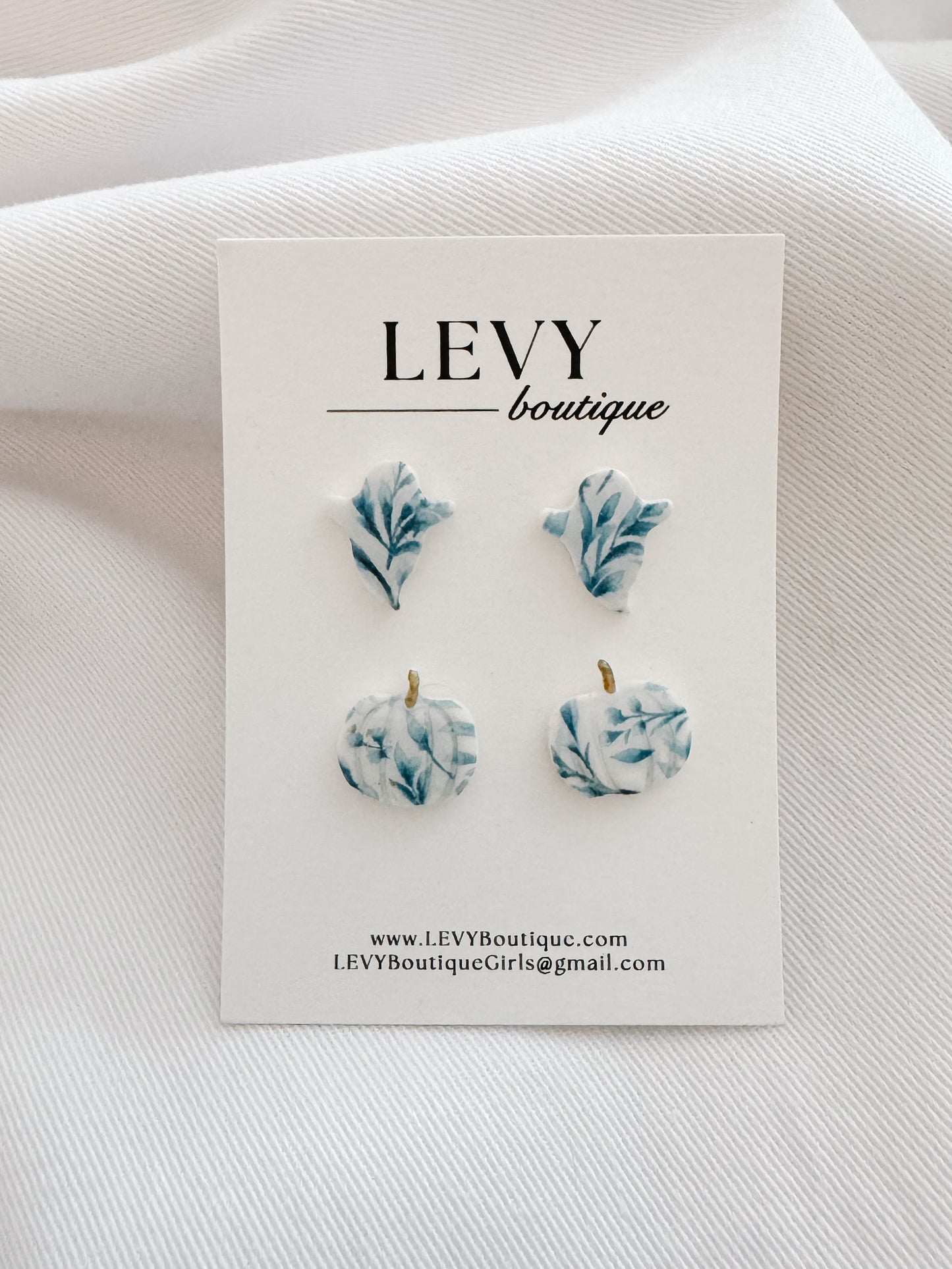 Fall Collection - Blue Vine Halloween/Fall Stud Duo