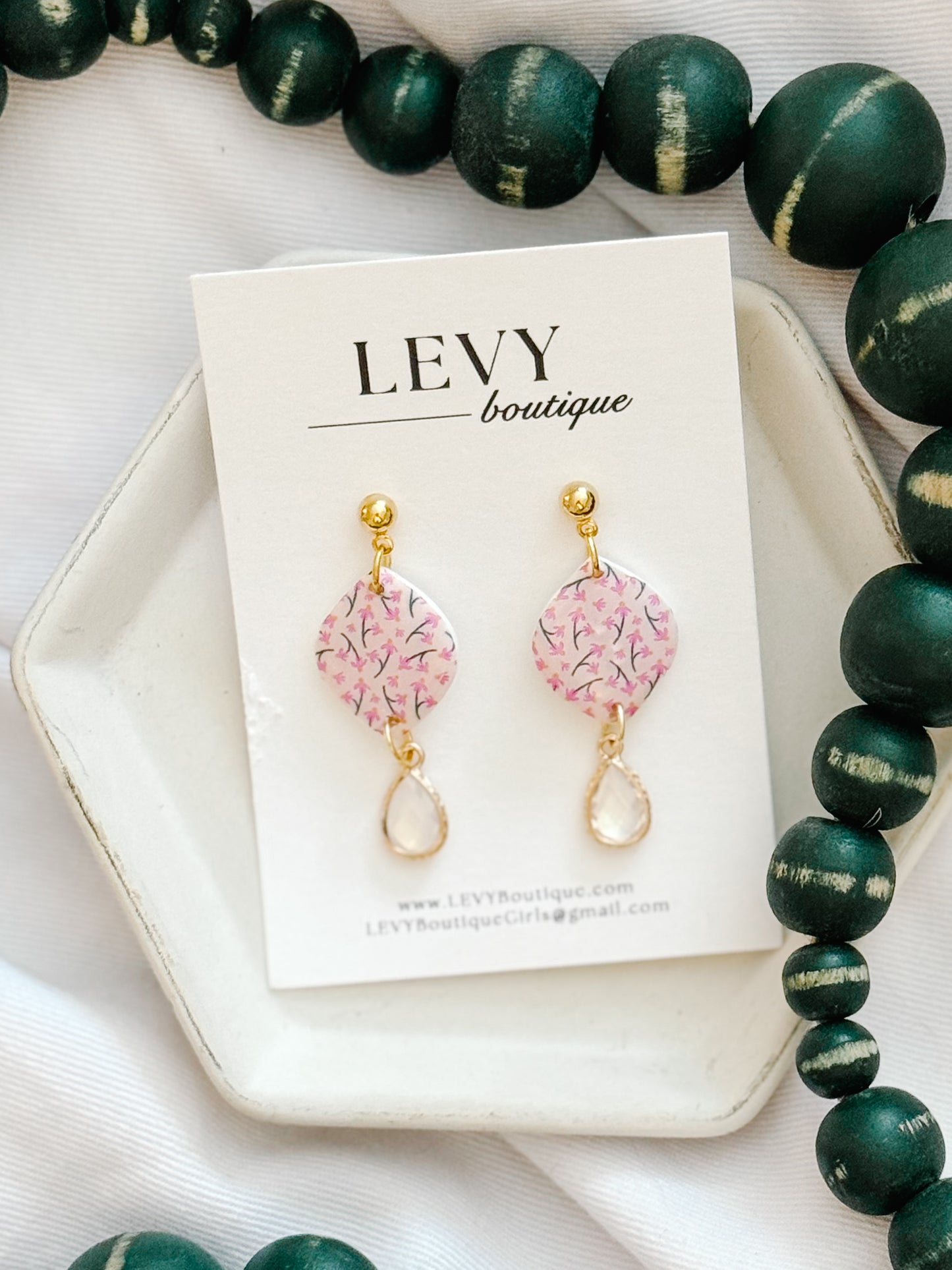 Drop Dangles - Seaside Floral 2