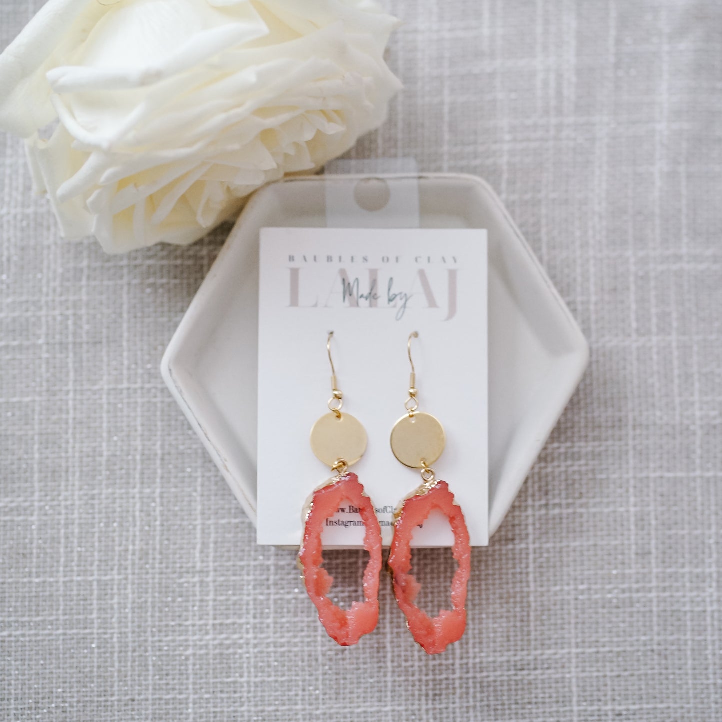 Druzy Drops, Pink