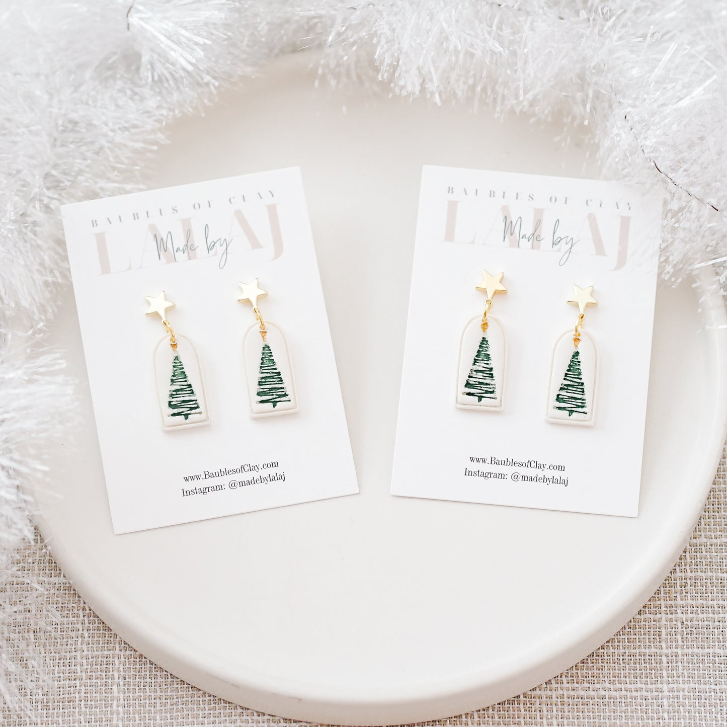 Embossed Trees with Stars