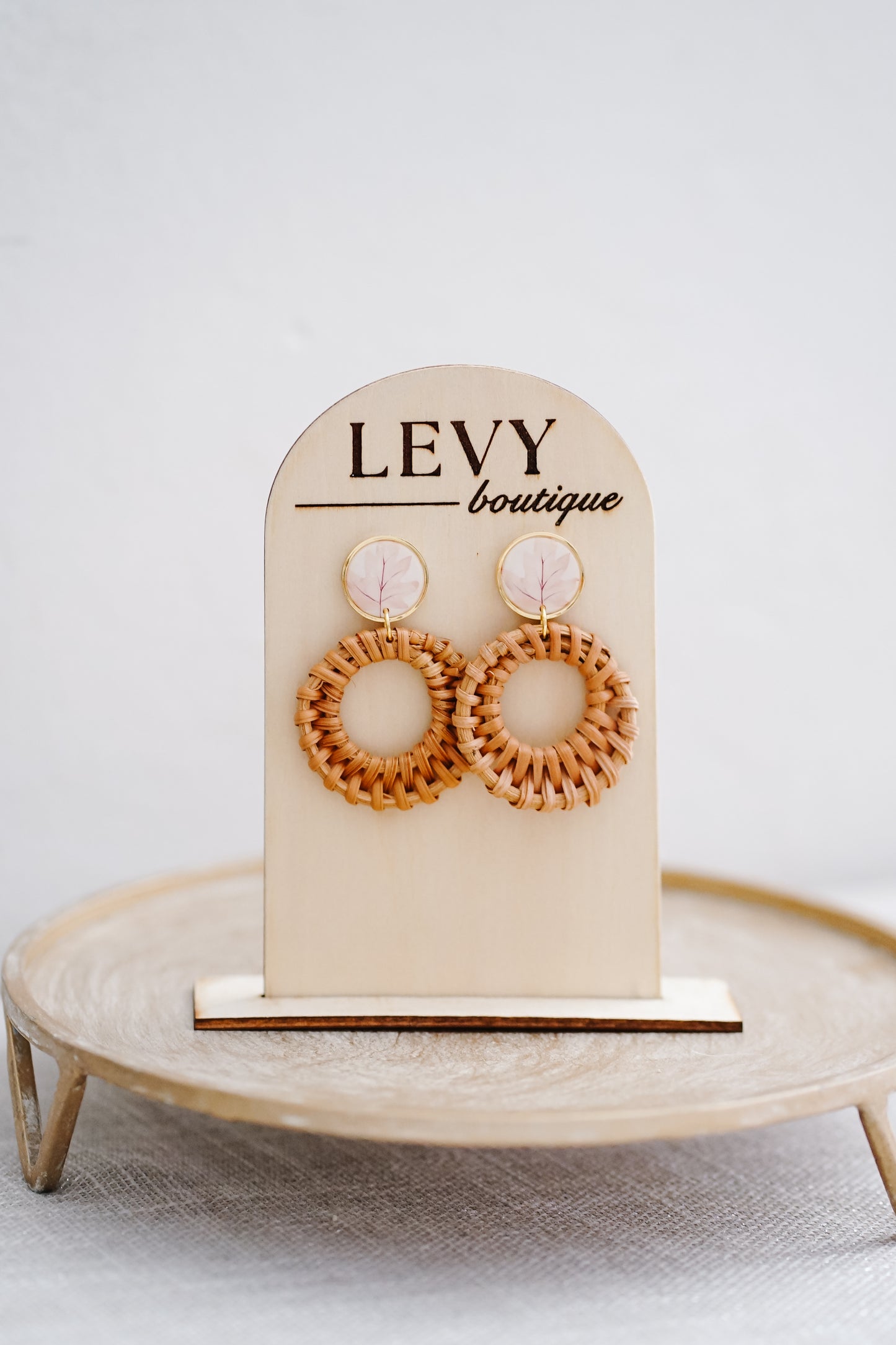 Fall Collection - Rattan Pink Leaves