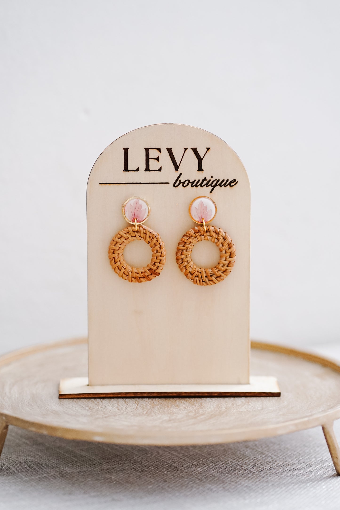 Fall Collection - Rattan Pink Leaves II