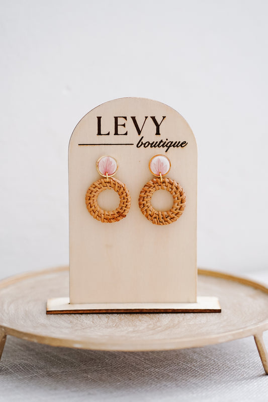 Fall Collection - Rattan Pink Leaves II