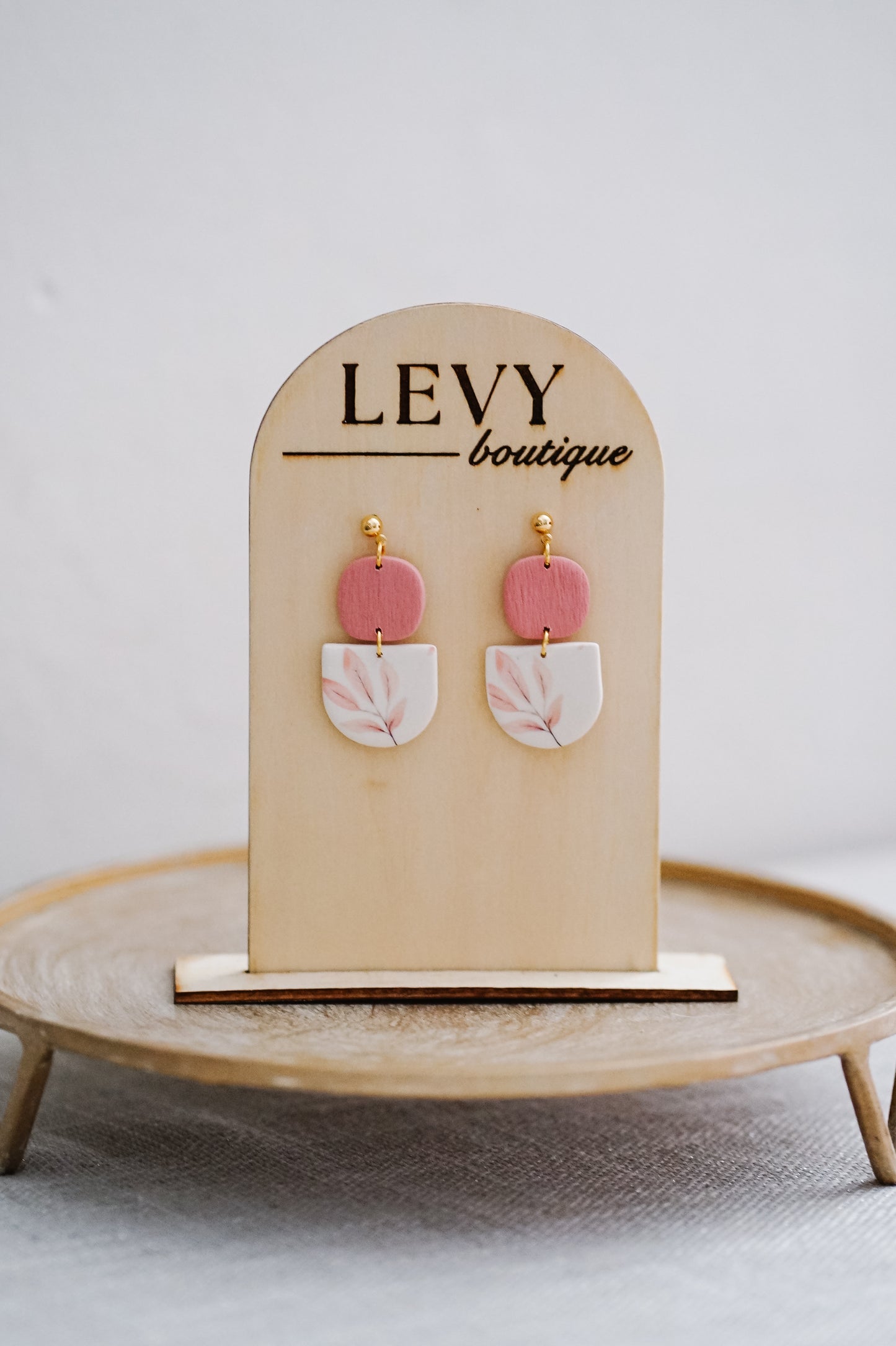 Fall Collection - Pink Leaves OC Dangles