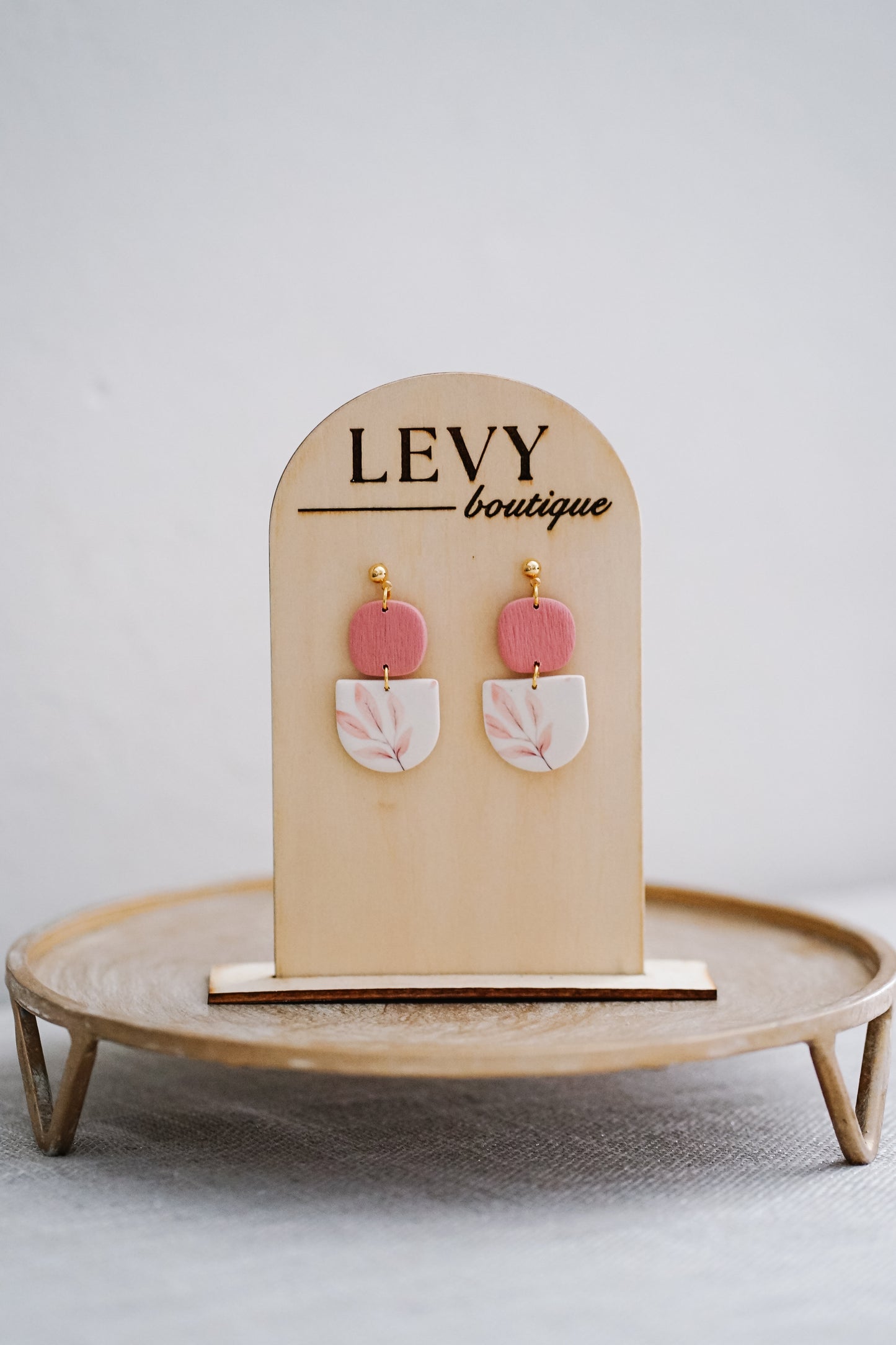 Fall Collection - Pink Leaves OC Dangles