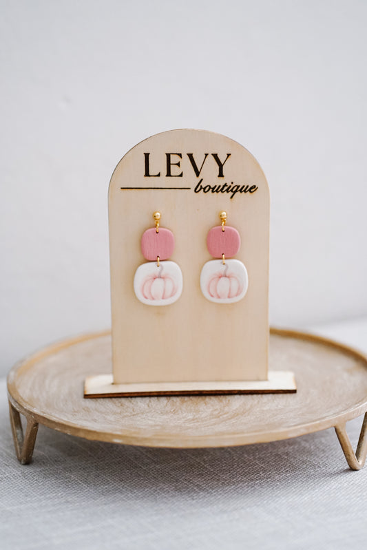 Fall Collection - Pink Pumpkin Organic Squares