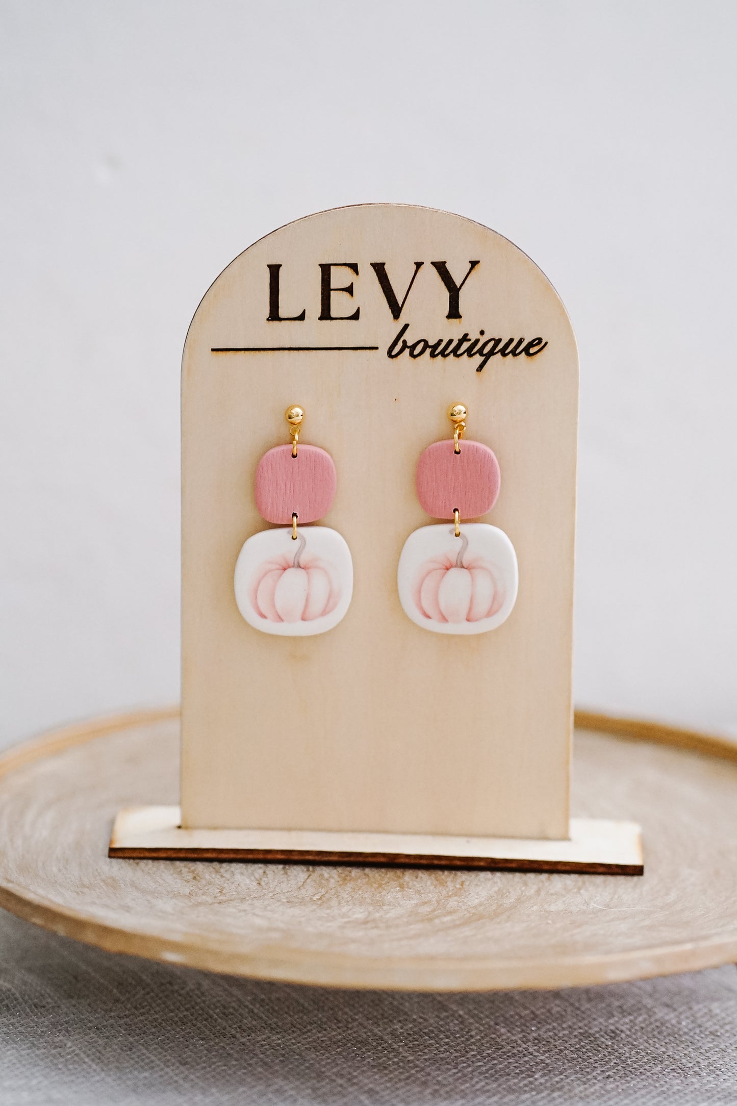 Fall Collection - Pink Pumpkin Organic Squares