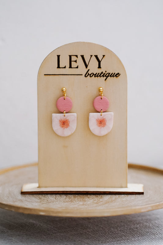 Fall Collection - Pink Floral OC Dangles
