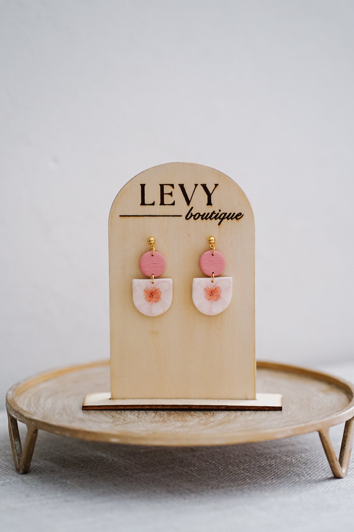 Fall Collection - Pink Floral OC Dangles