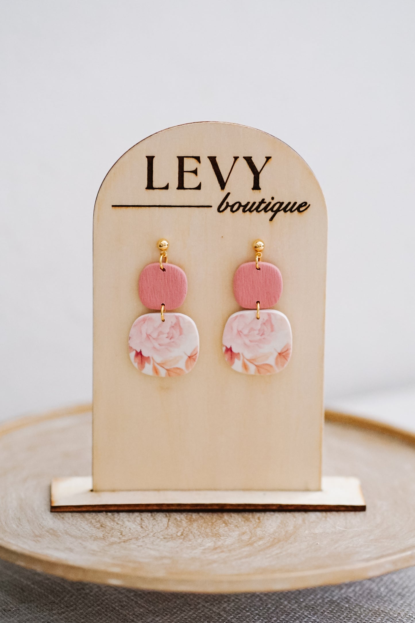 Fall Collection - Pink Floral Organic Squares