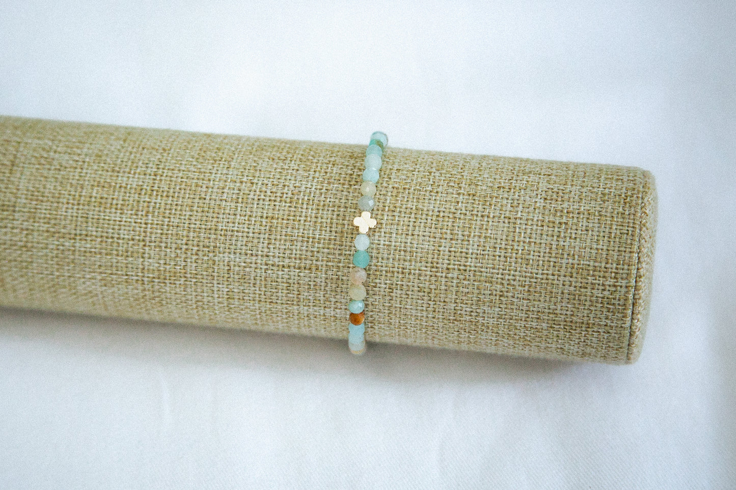Cross Bracelet - Amazonite