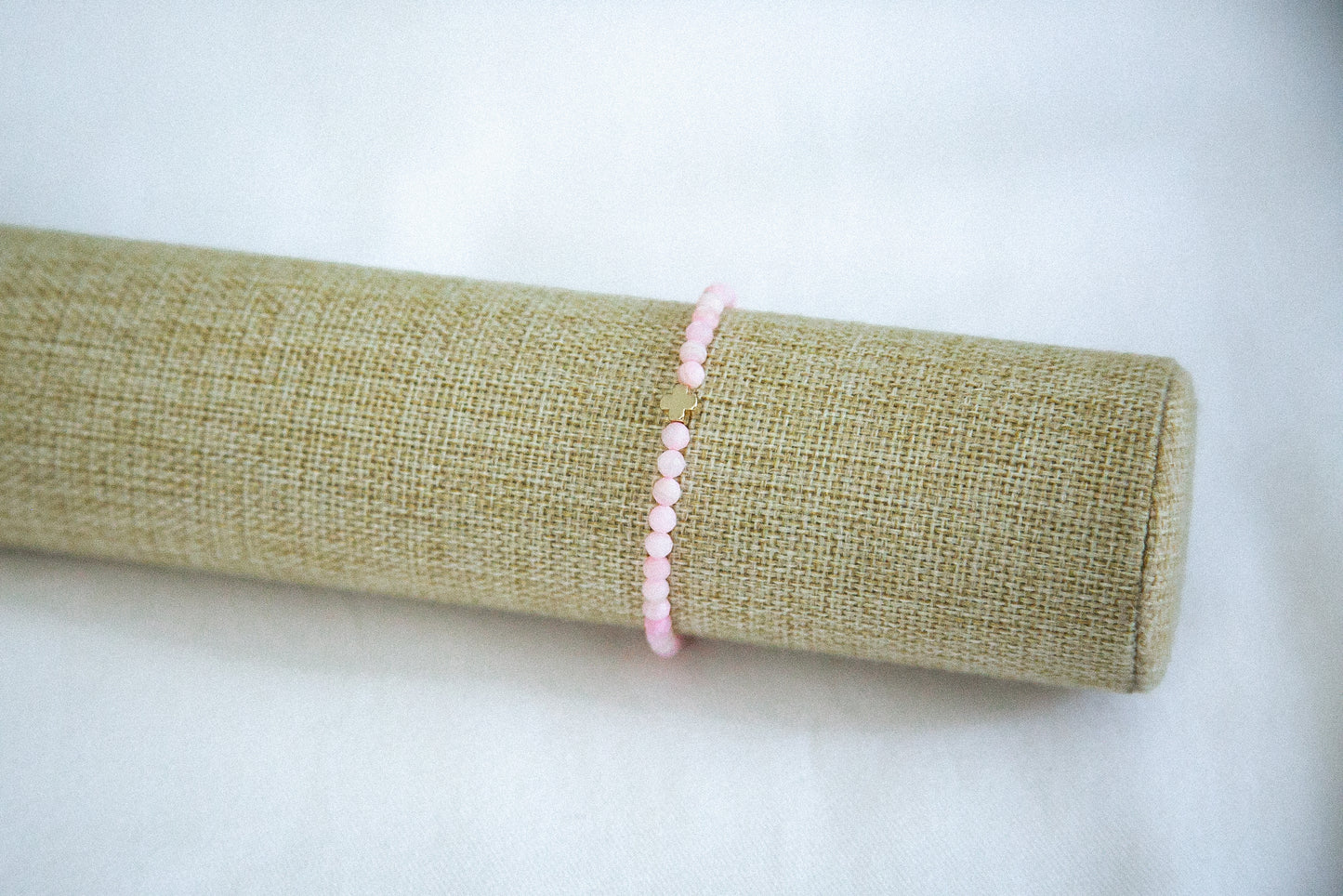Cross Bracelet - Pink Shell