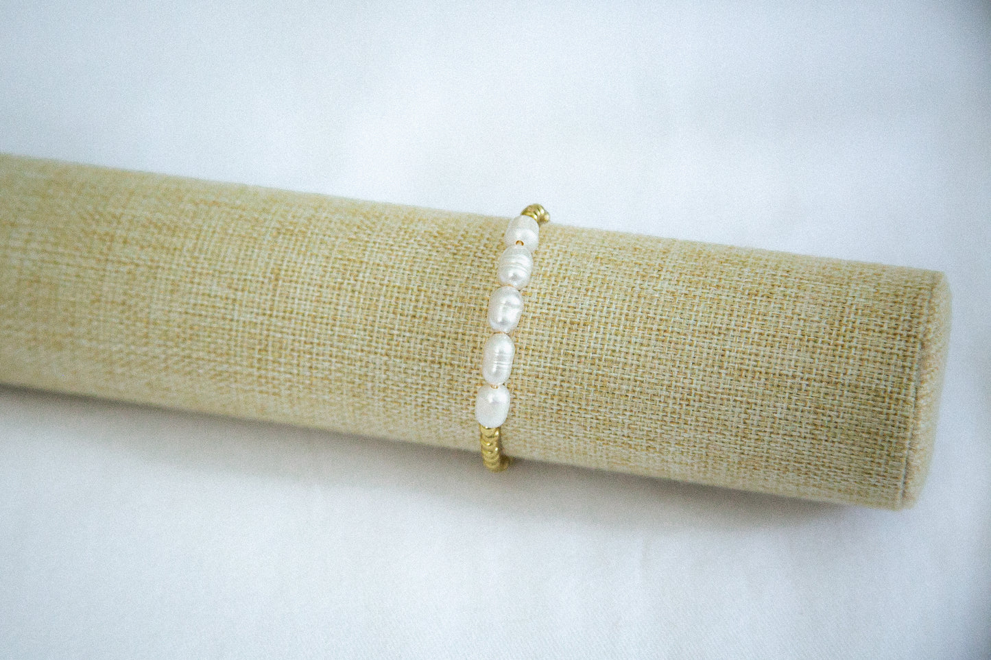 Pearl Adjustable Bracelet - Gold