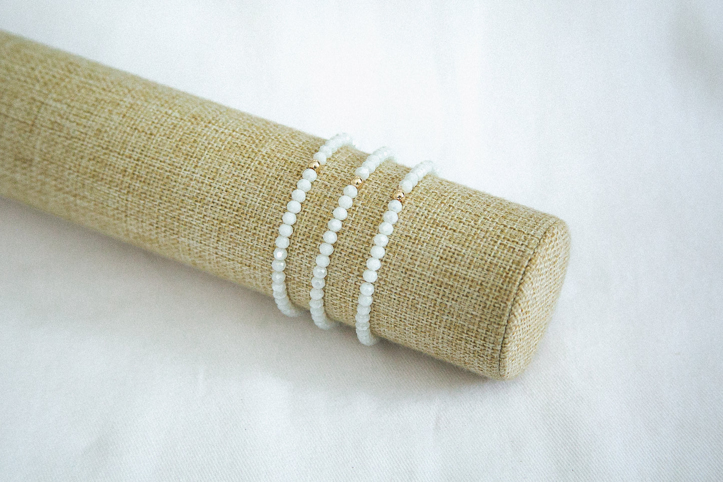 White Stackable Bracelet