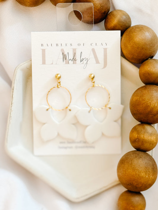 All In White - Flower Burst