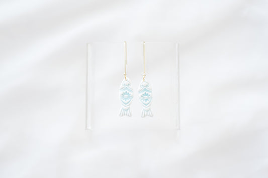Summer Catch, White/Translucent Turquoise