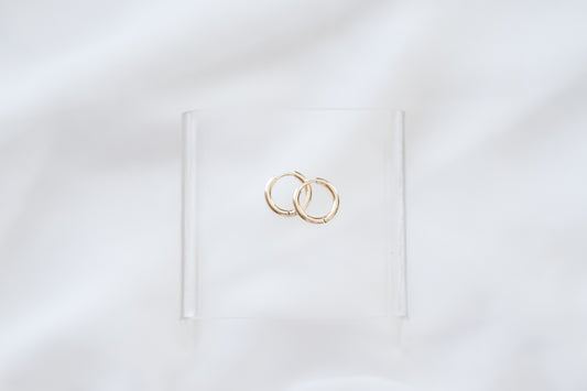 Gold Hoops - 17mm