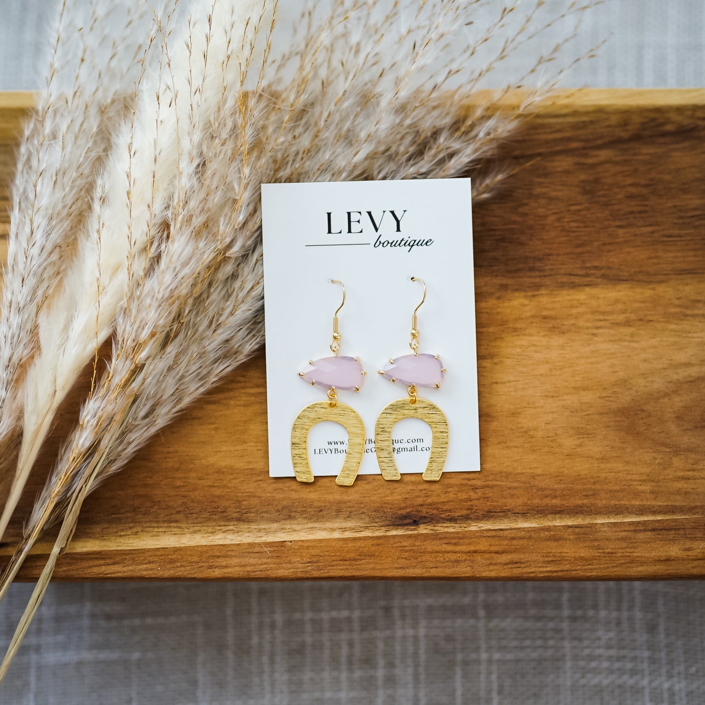 Sea Stone Dangle - Light Pink
