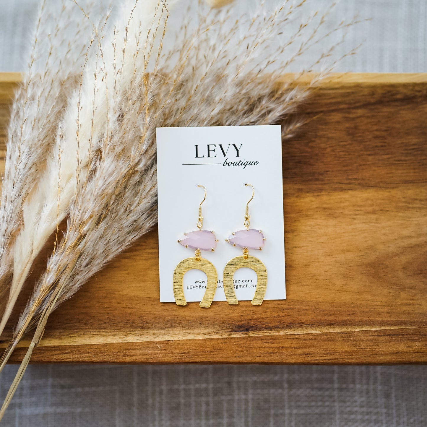 Sea Stone Dangle - Light Pink