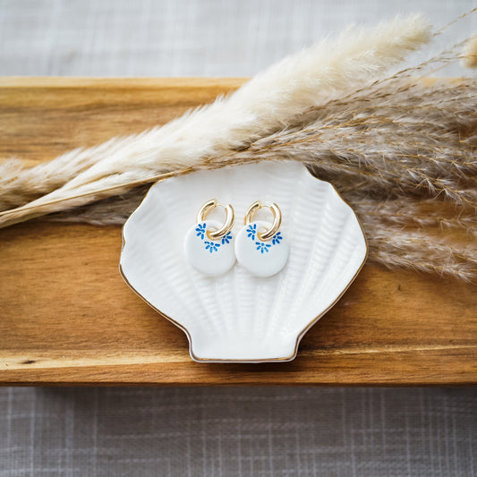 Hoops - White/Light Blue Fiona
