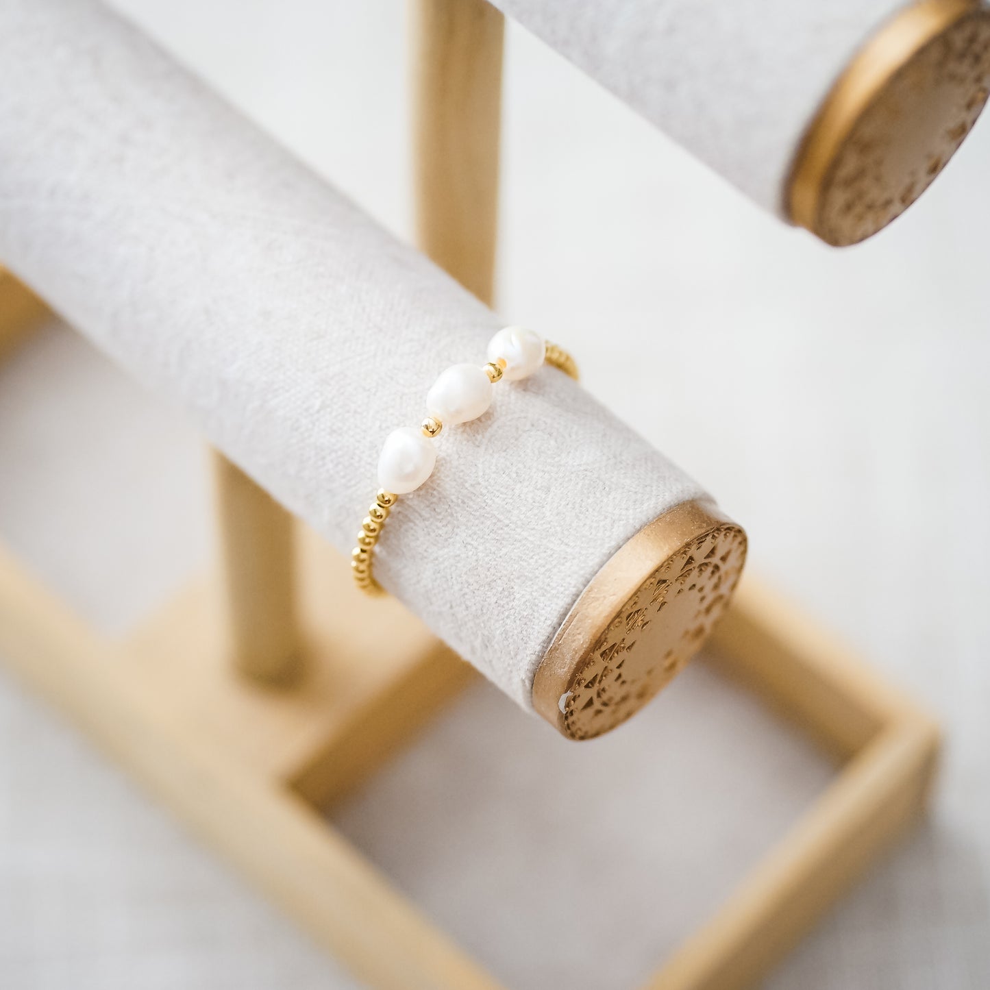 Gold Filled Pearl Bracelet
