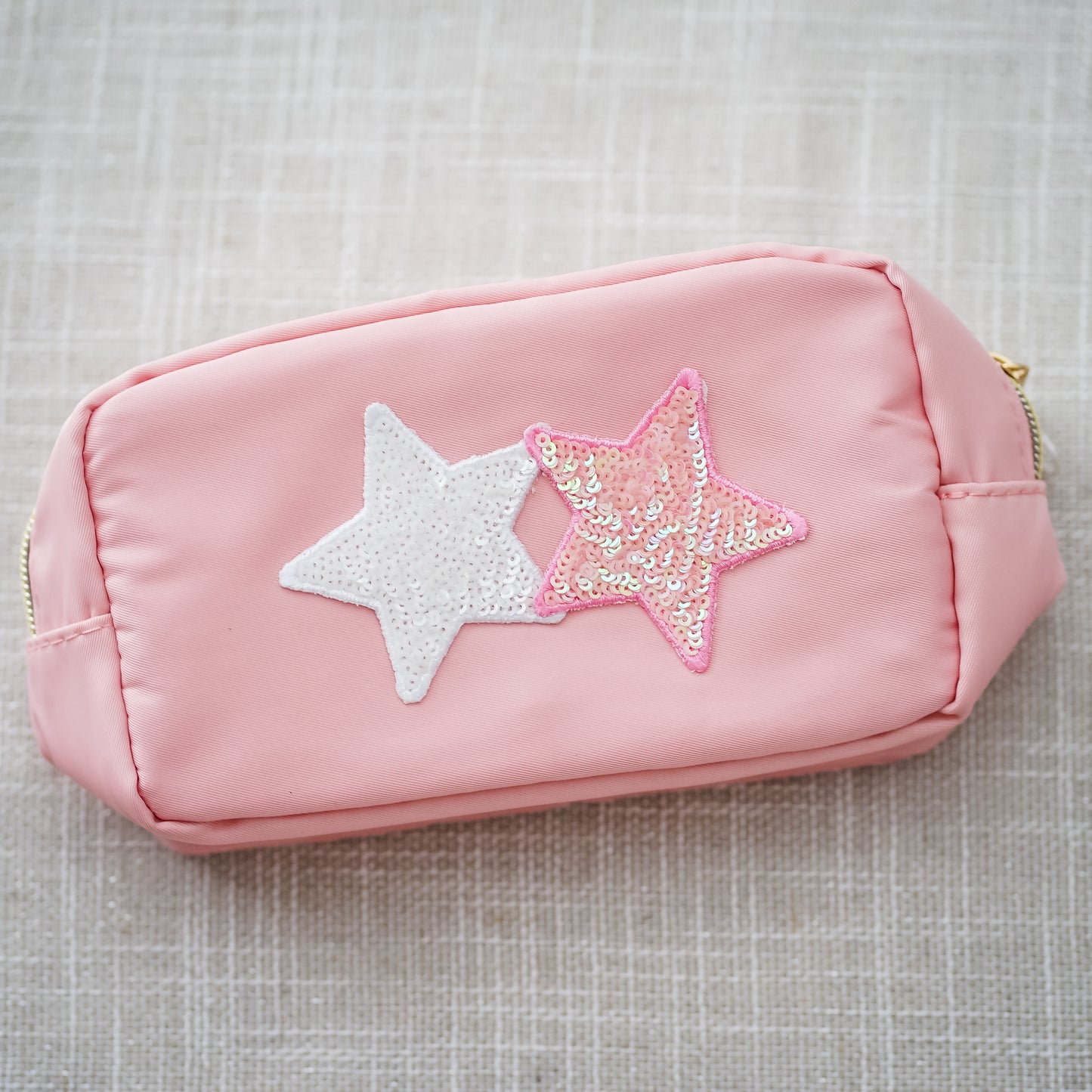 Cosmetic Pouch (Large) - Pink Star