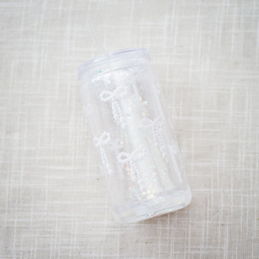 Snow Globe Cup, Pearl Bow